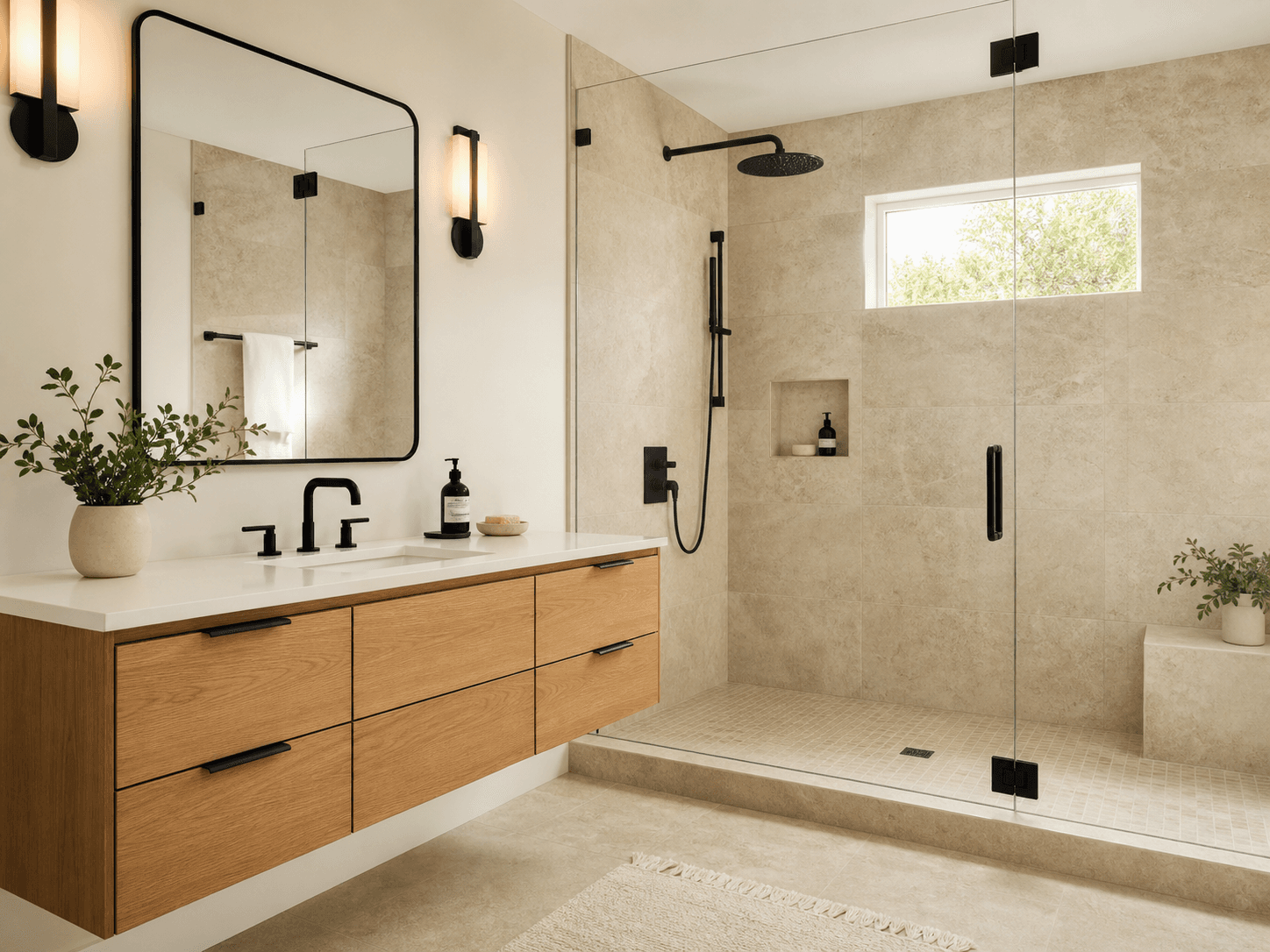 Modern bathroom renovation